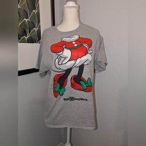 Disney World Christmas Minnie Mouse Graphic T-Shirt Large